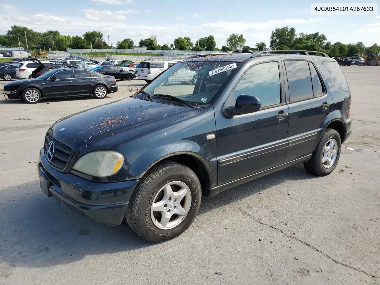 2001 Mercedes-Benz Ml 320 VIN: 4JGAB54E01A267633 Lot: 58160855