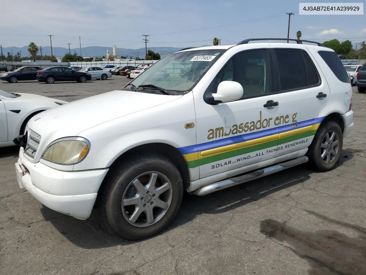 2001 Mercedes-Benz Ml 430 VIN: 4JGAB72E41A239929 Lot: 65378465
