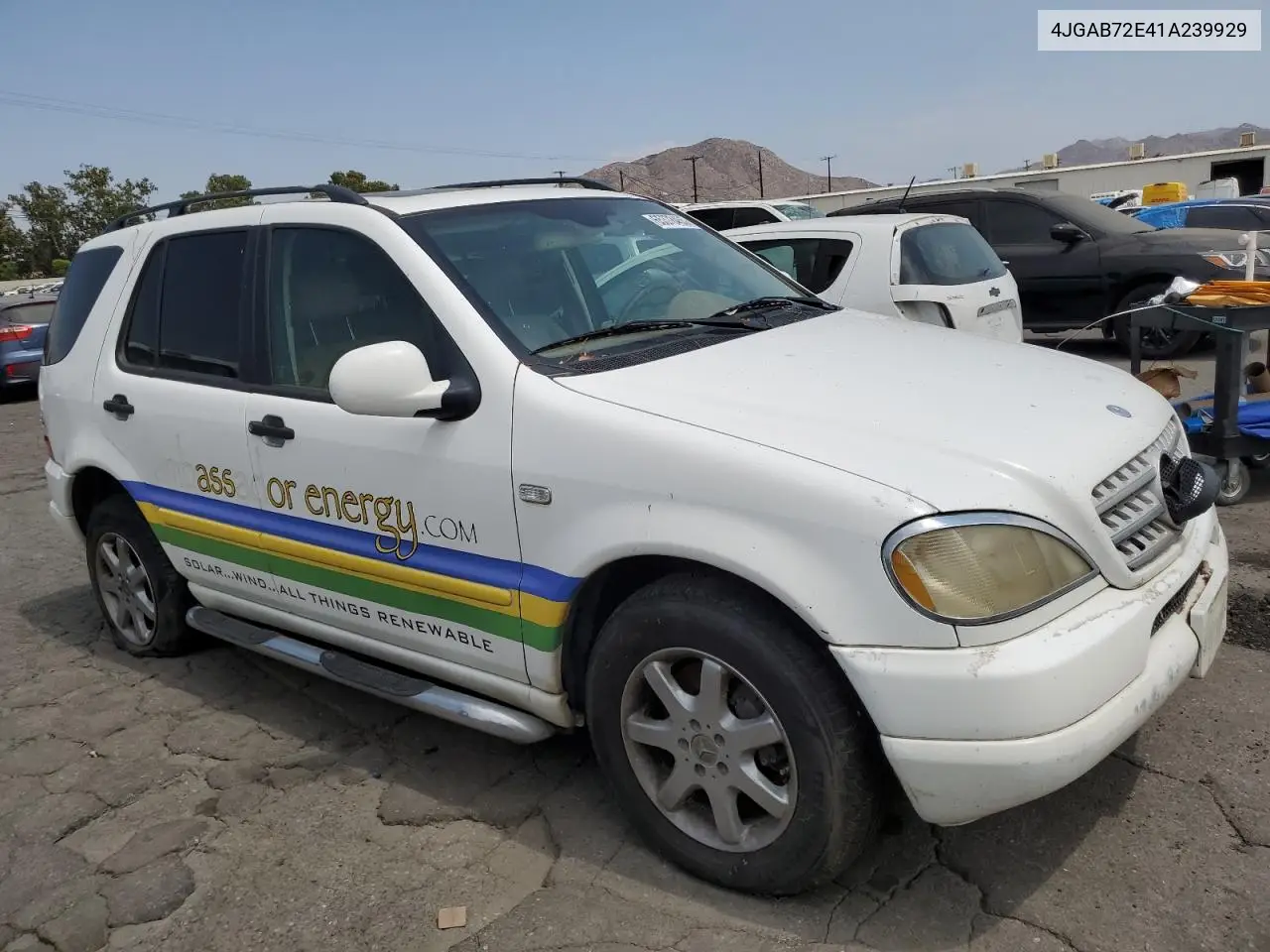 2001 Mercedes-Benz Ml 430 VIN: 4JGAB72E41A239929 Lot: 65378465