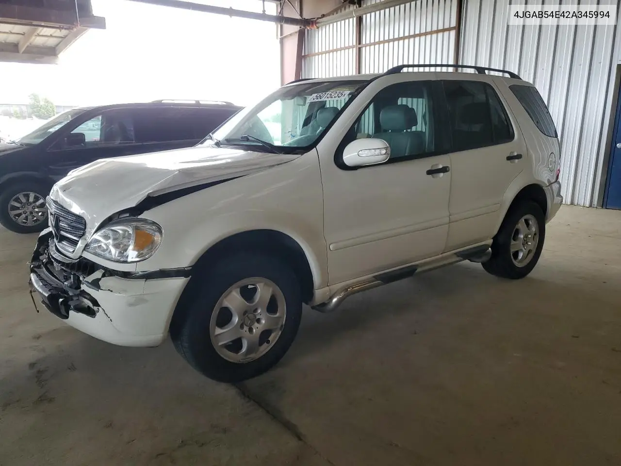 2002 Mercedes-Benz Ml 320 VIN: 4JGAB54E42A345994 Lot: 56015235