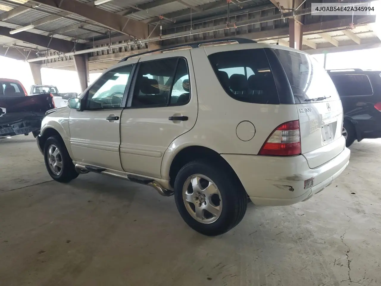 2002 Mercedes-Benz Ml 320 VIN: 4JGAB54E42A345994 Lot: 56015235
