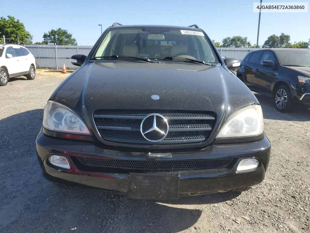 2002 Mercedes-Benz Ml 320 VIN: 4JGAB54E72A363860 Lot: 58033055