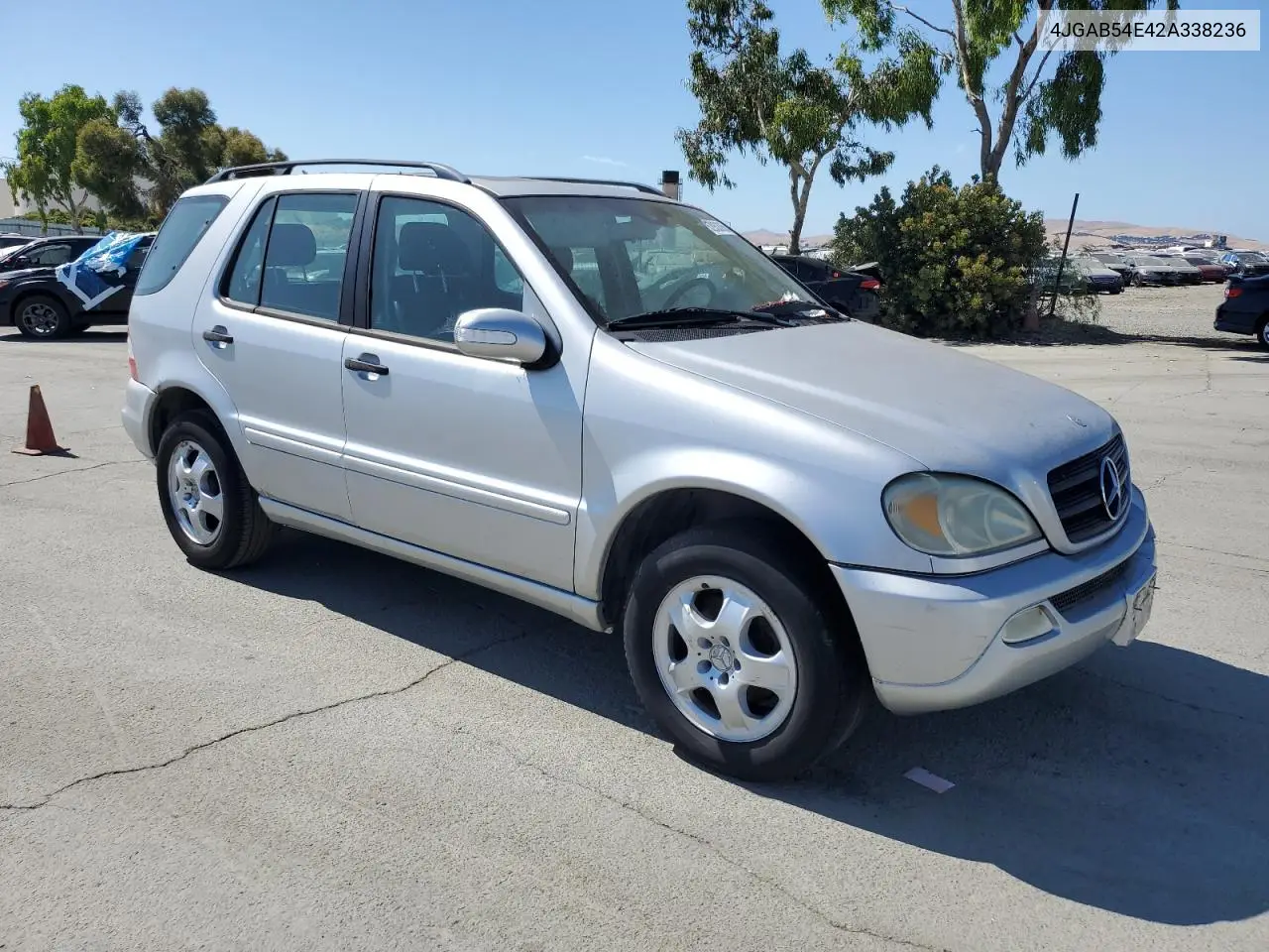 2002 Mercedes-Benz Ml 320 VIN: 4JGAB54E42A338236 Lot: 62933365