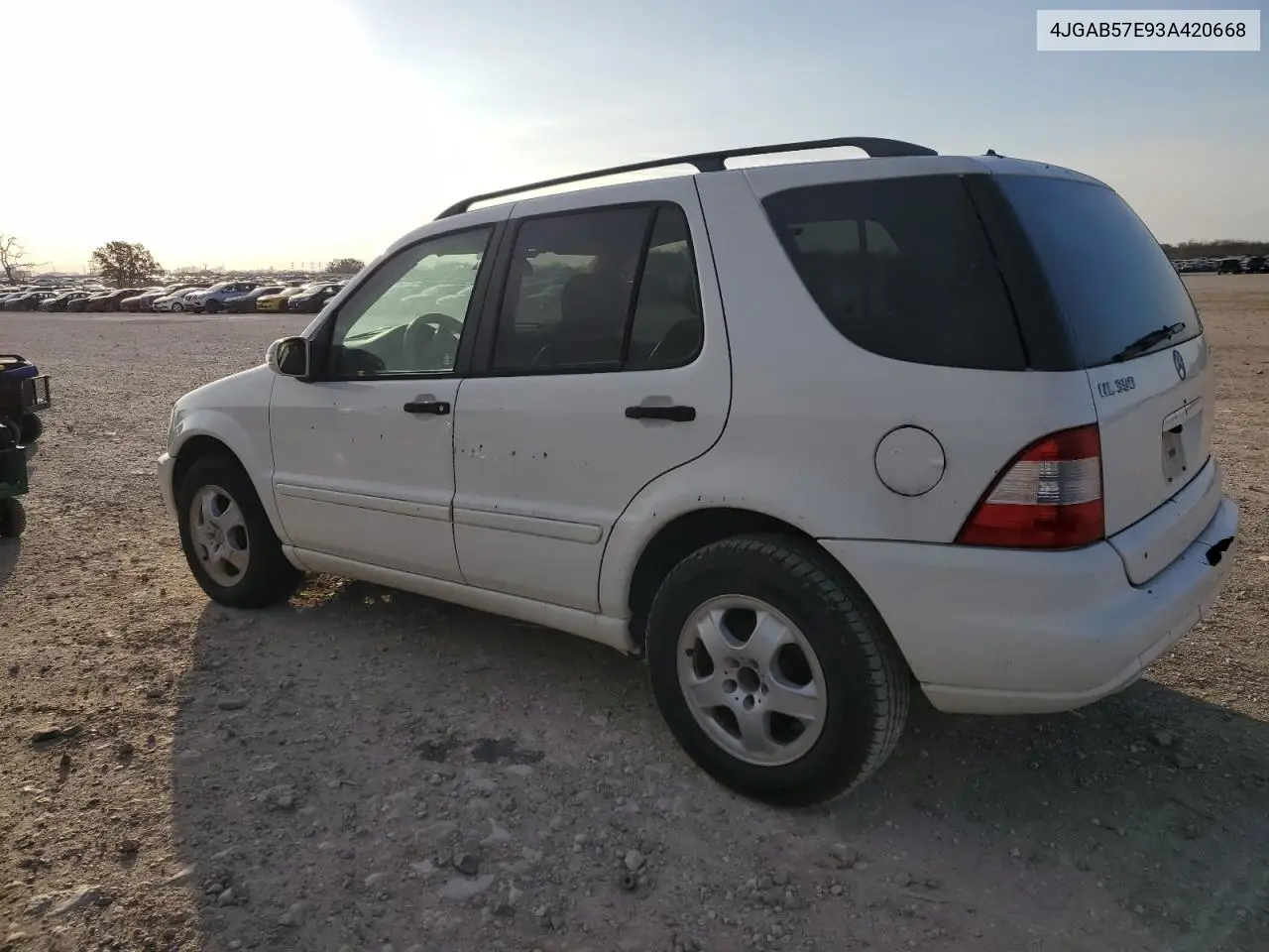 2003 Mercedes-Benz Ml 350 VIN: 4JGAB57E93A420668 Lot: 45796765