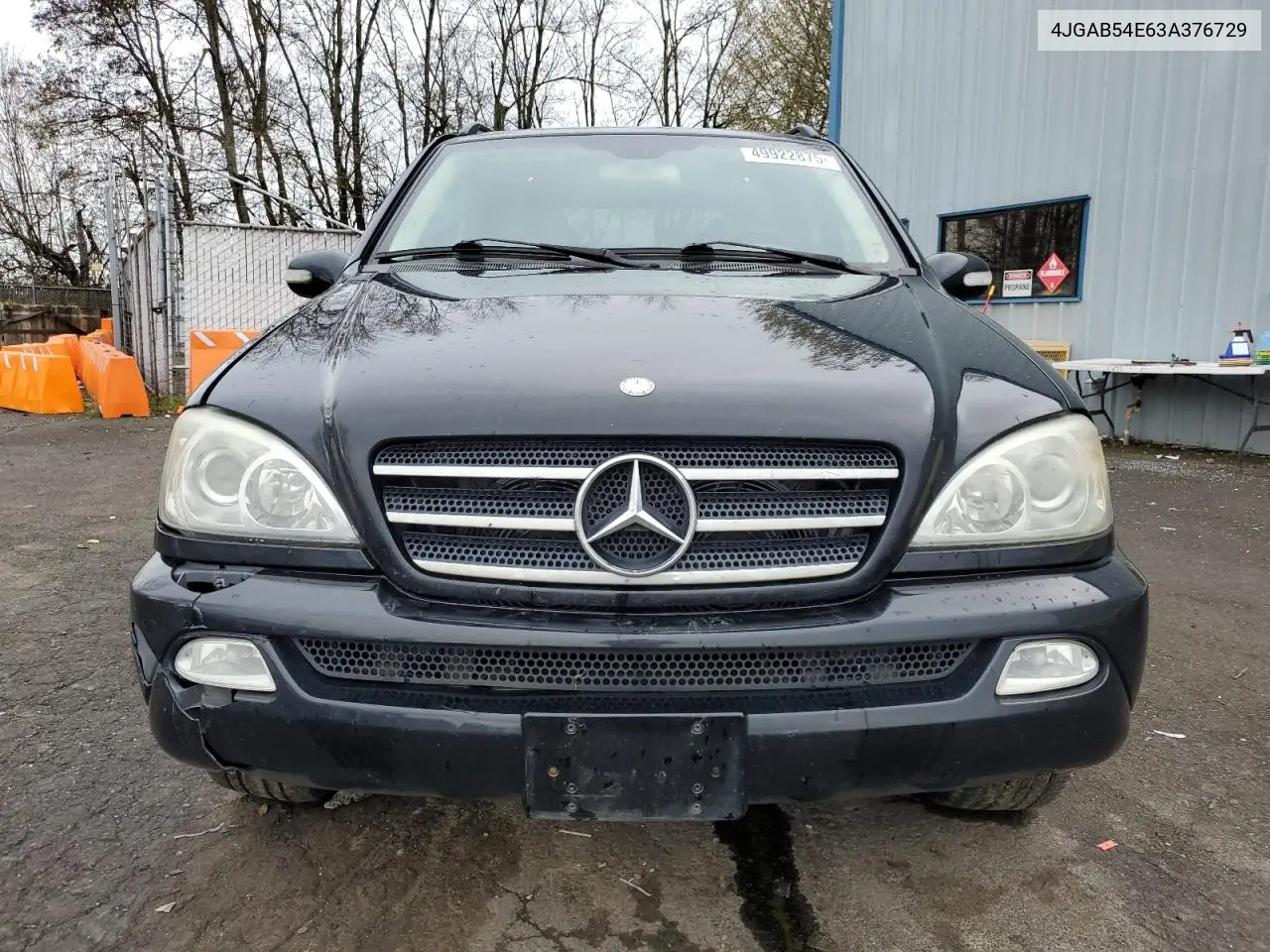 2003 Mercedes-Benz Ml 320 VIN: 4JGAB54E63A376729 Lot: 49922875