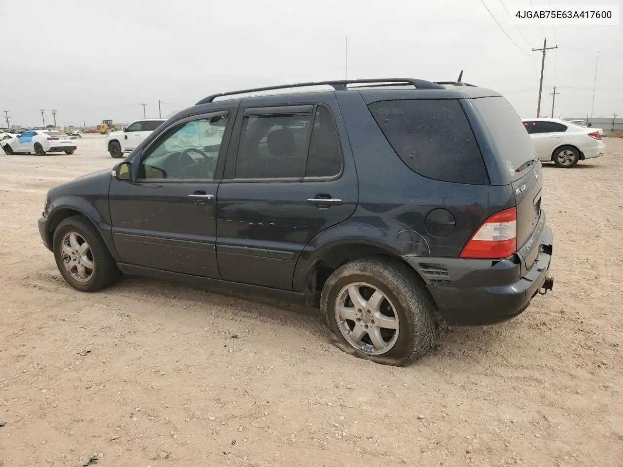 2003 Mercedes-Benz Ml 500 VIN: 4JGAB75E63A417600 Lot: 54395365