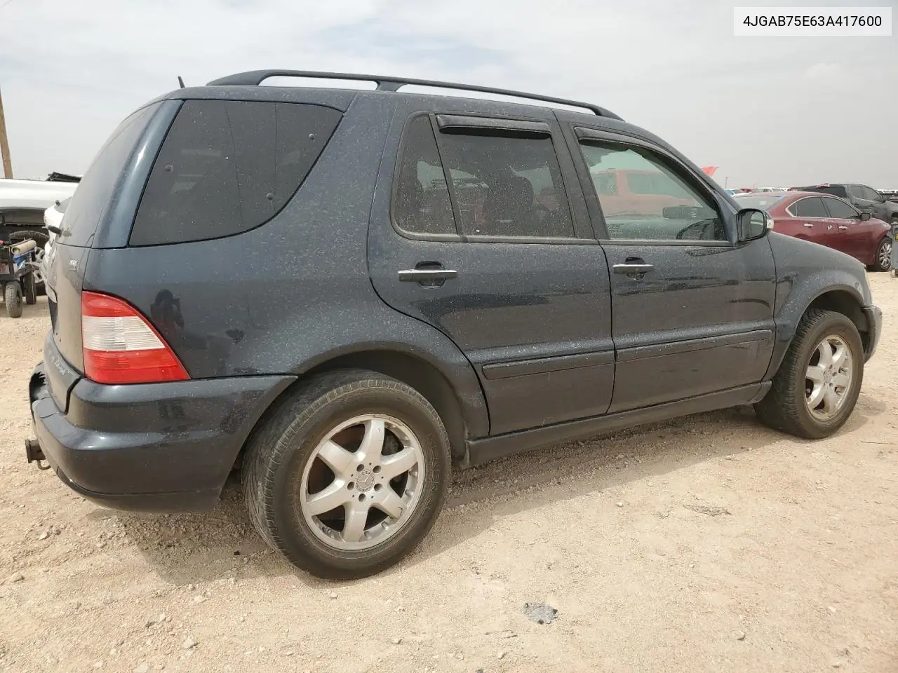 2003 Mercedes-Benz Ml 500 VIN: 4JGAB75E63A417600 Lot: 54395365