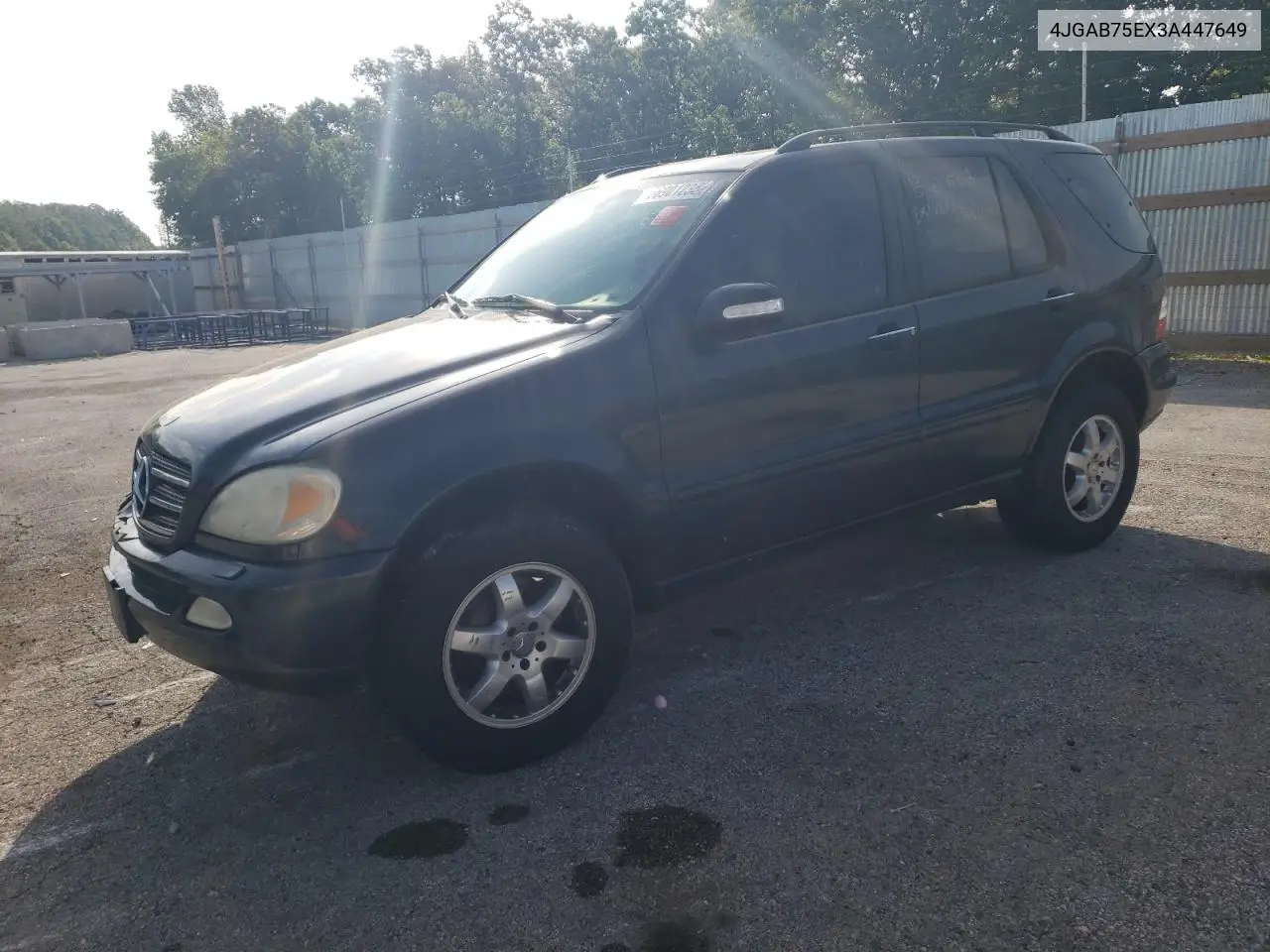 2003 Mercedes-Benz Ml 500 VIN: 4JGAB75EX3A447649 Lot: 56901235