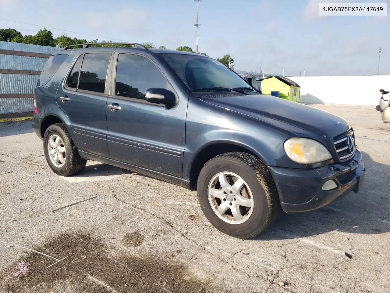 2003 Mercedes-Benz Ml 500 VIN: 4JGAB75EX3A447649 Lot: 56901235