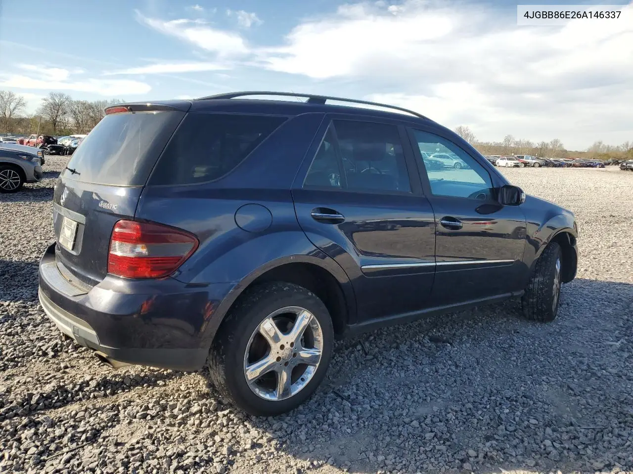 2006 Mercedes-Benz Ml 350 VIN: 4JGBB86E26A146337 Lot: 49435295