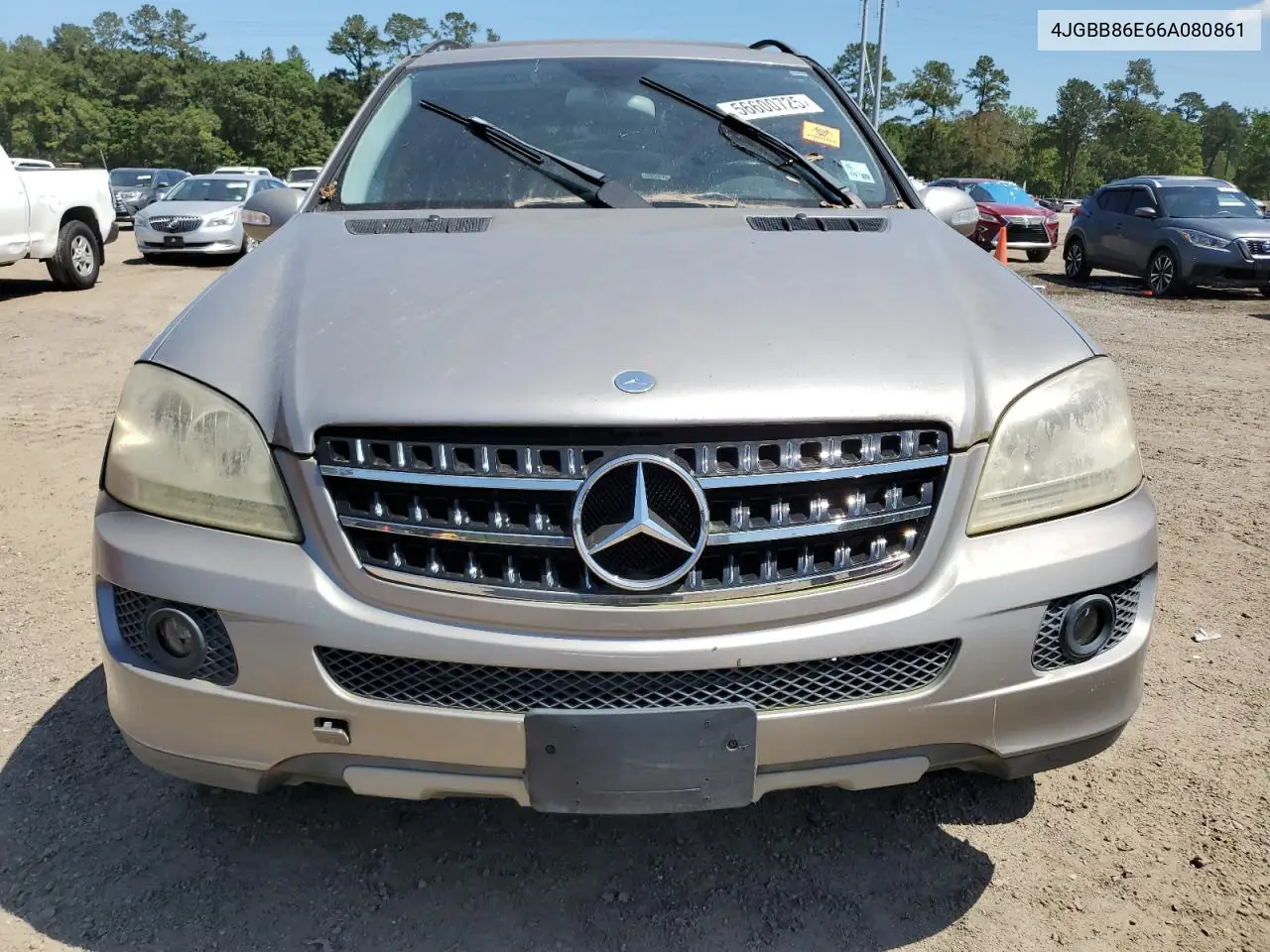 2006 Mercedes-Benz Ml 350 VIN: 4JGBB86E66A080861 Lot: 56600725