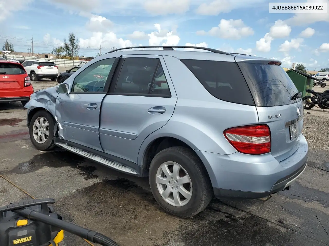 2006 Mercedes-Benz Ml 350 VIN: 4JGBB86E16A089922 Lot: 61166535