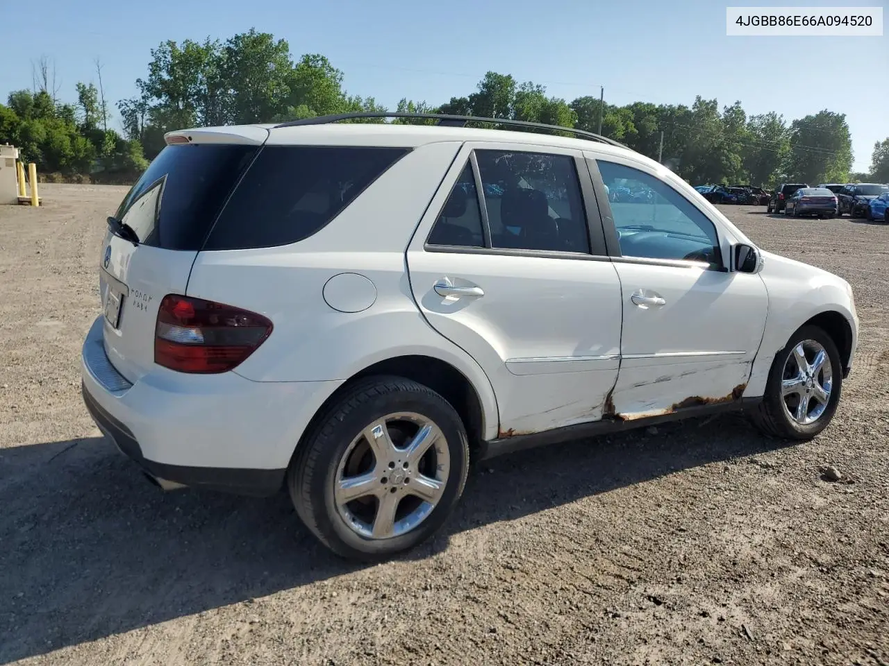 2006 Mercedes-Benz Ml 350 VIN: 4JGBB86E66A094520 Lot: 61922405