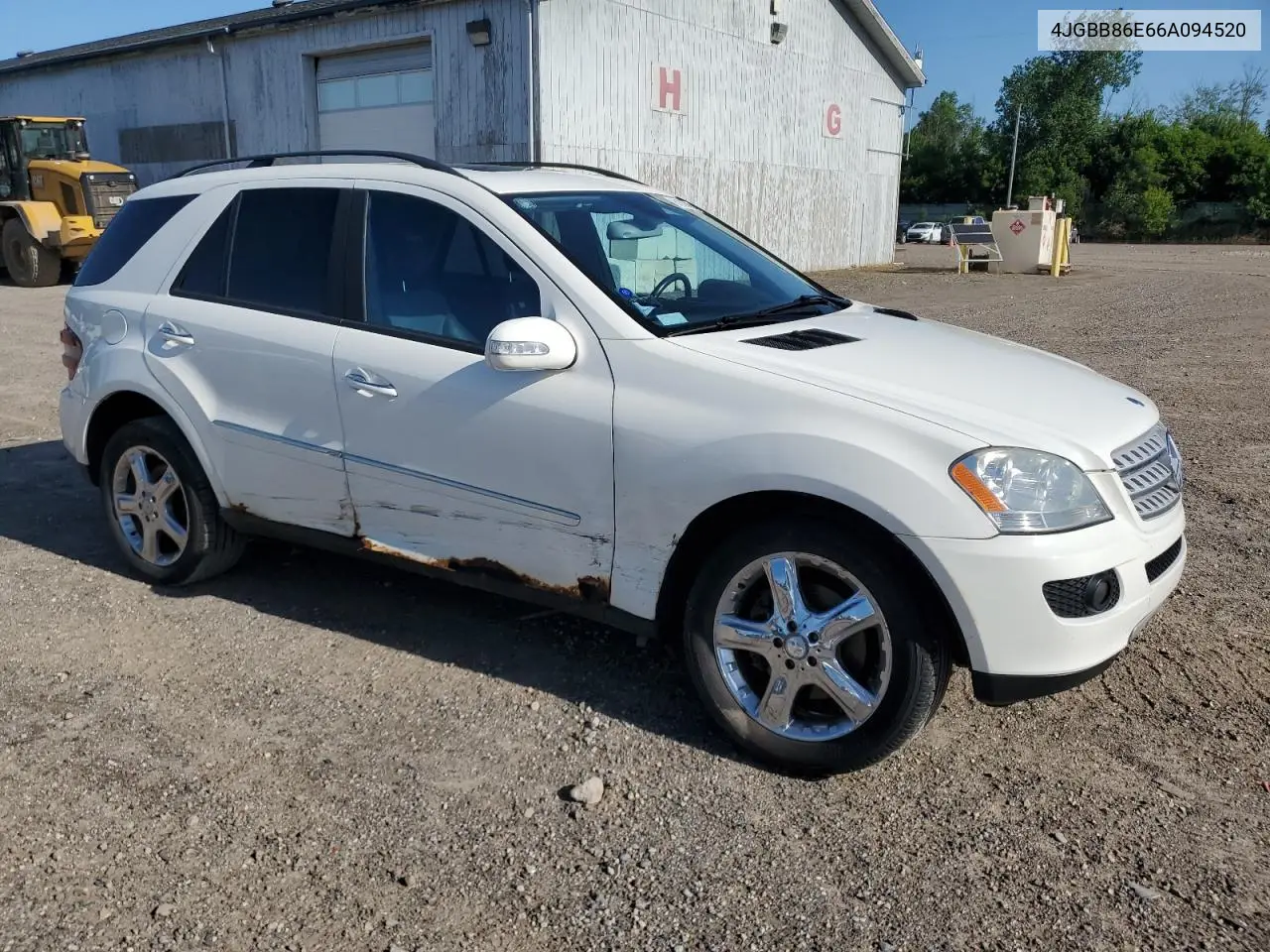2006 Mercedes-Benz Ml 350 VIN: 4JGBB86E66A094520 Lot: 61922405