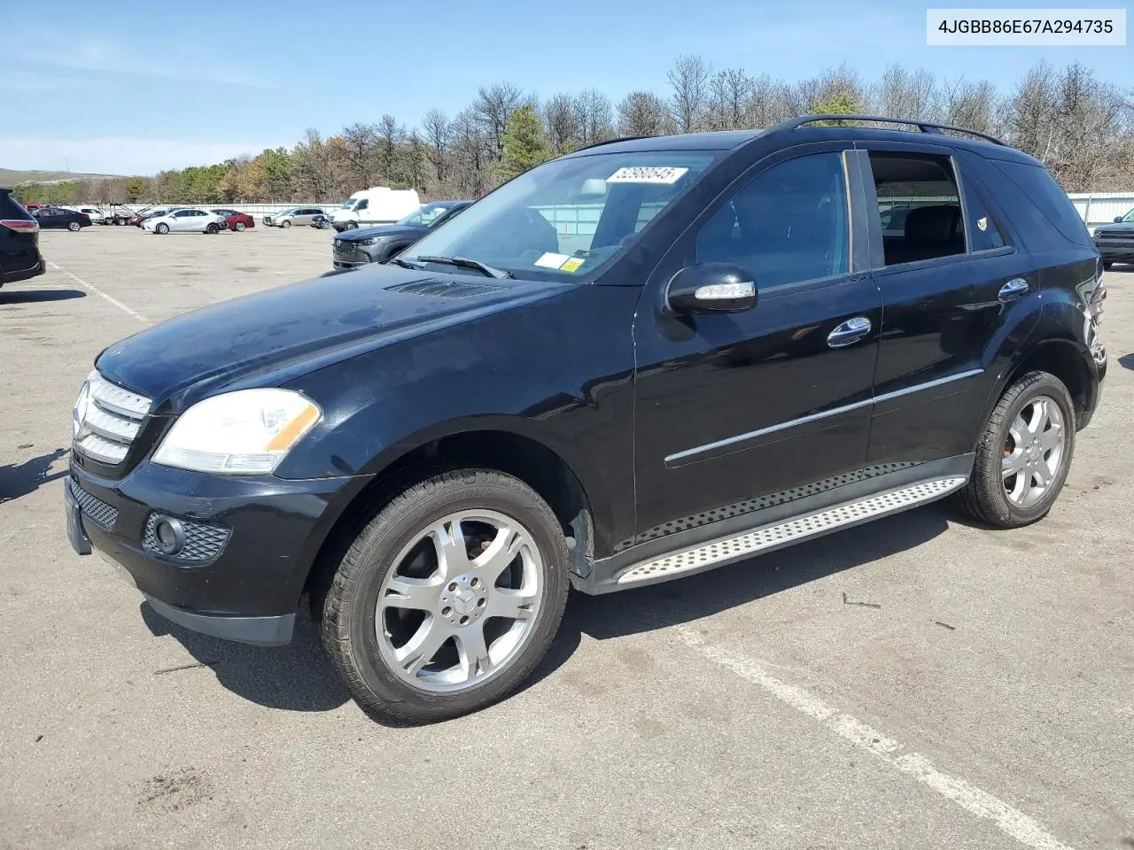 2007 Mercedes-Benz Ml 350 VIN: 4JGBB86E67A294735 Lot: 52980545