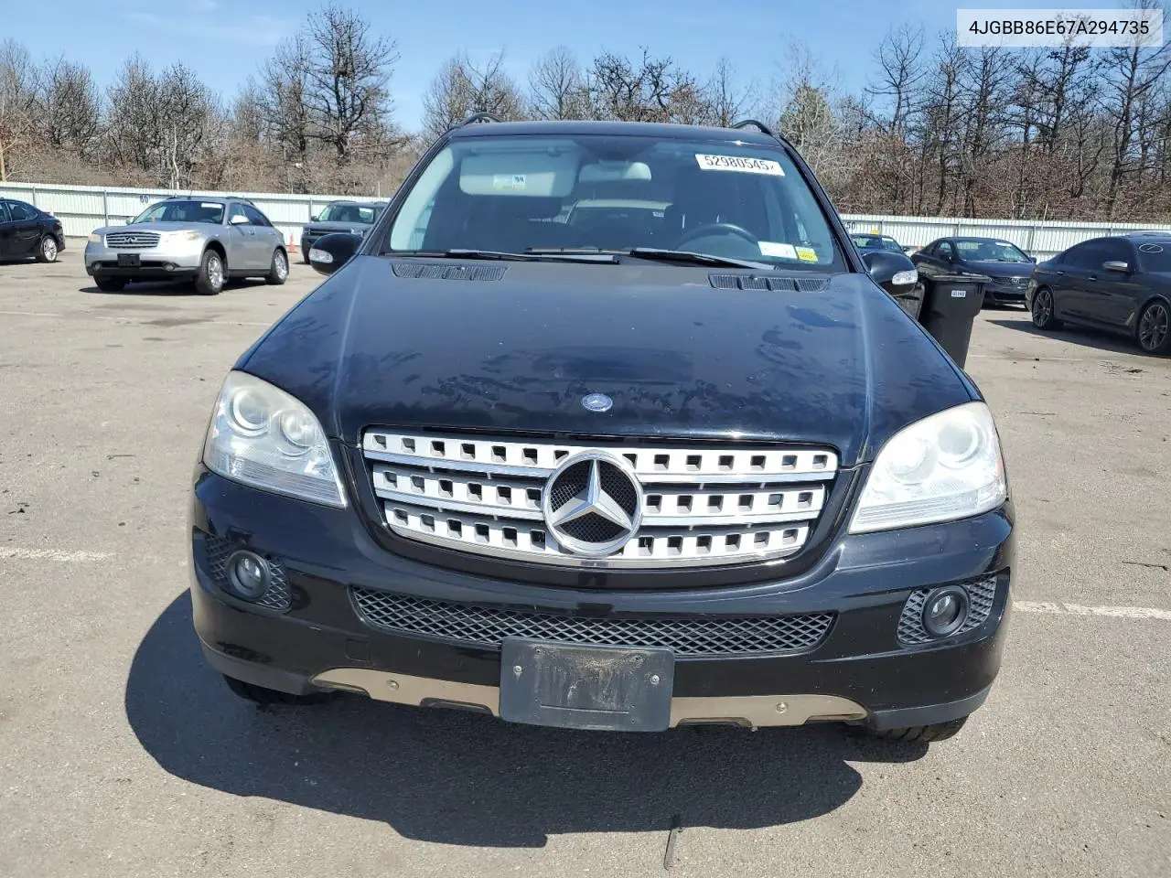 2007 Mercedes-Benz Ml 350 VIN: 4JGBB86E67A294735 Lot: 52980545