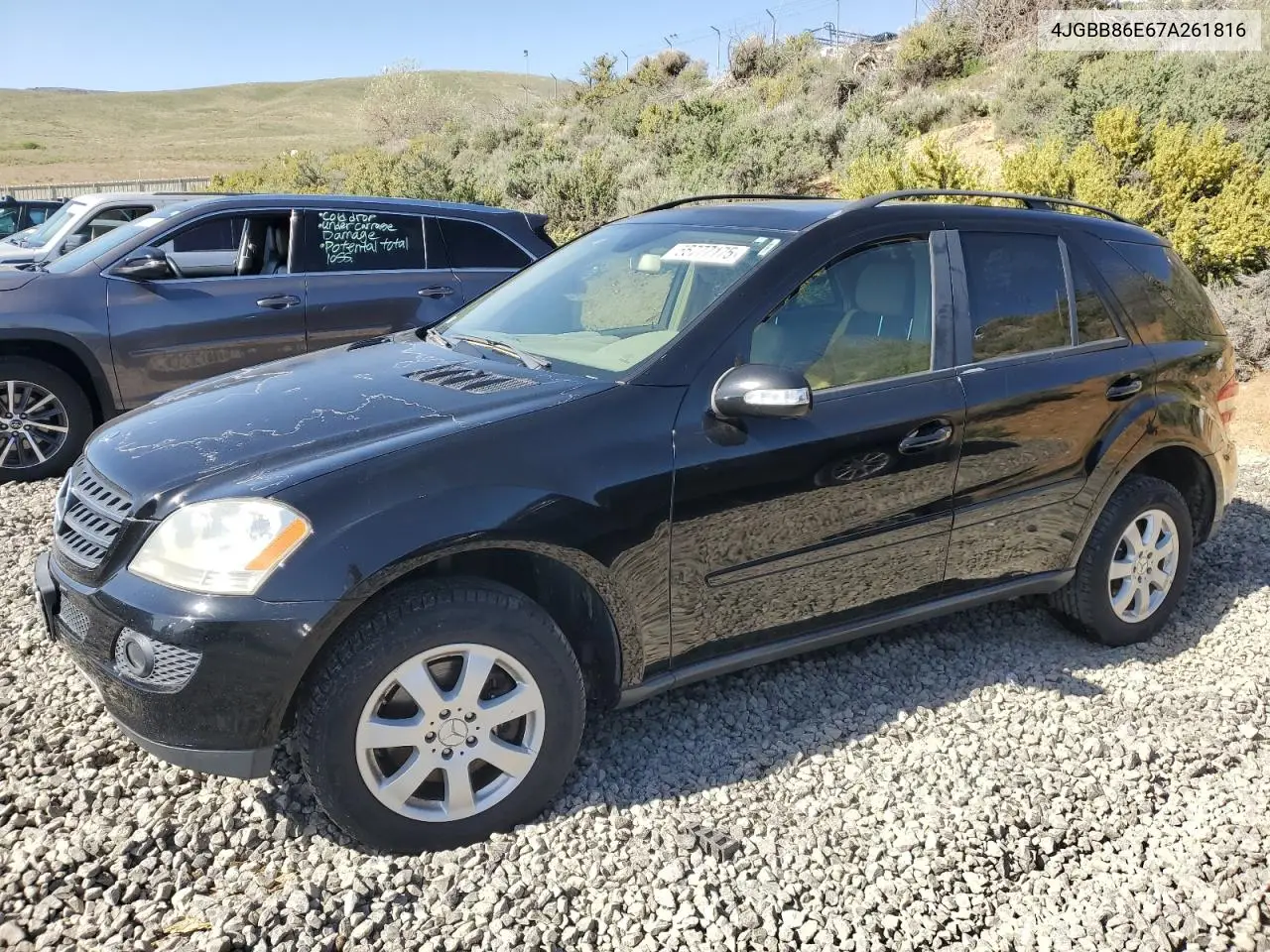 2007 Mercedes-Benz Ml 350 VIN: 4JGBB86E67A261816 Lot: 55777175