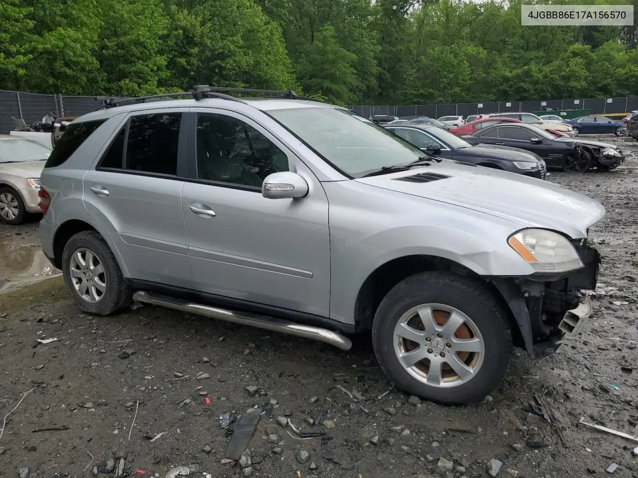 2007 Mercedes-Benz Ml 350 VIN: 4JGBB86E17A156570 Lot: 56098705
