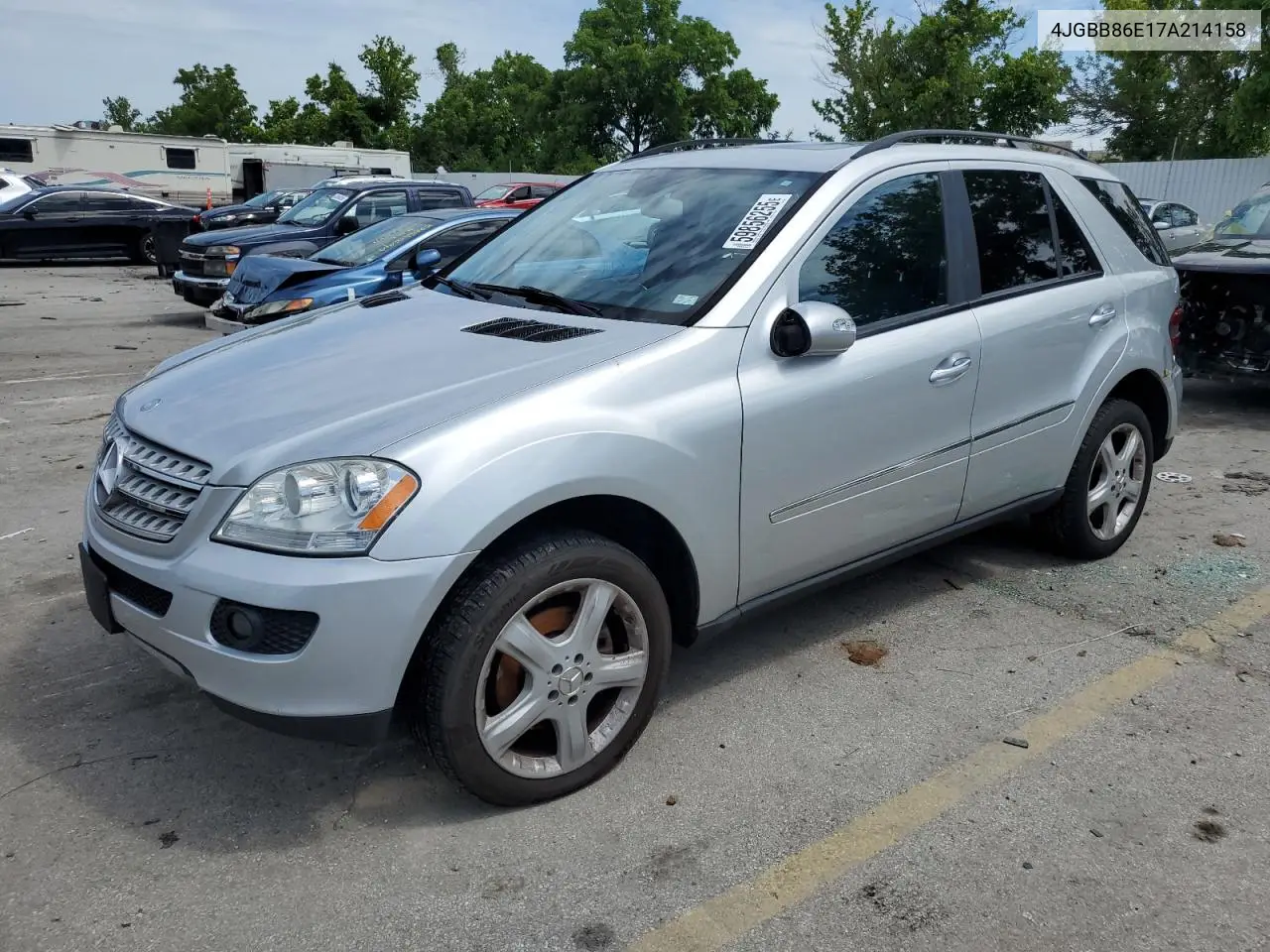 2007 Mercedes-Benz Ml 350 VIN: 4JGBB86E17A214158 Lot: 59856255
