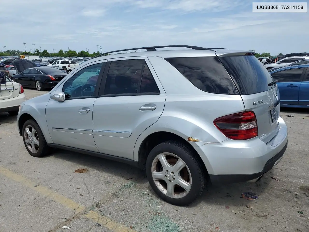 2007 Mercedes-Benz Ml 350 VIN: 4JGBB86E17A214158 Lot: 59856255