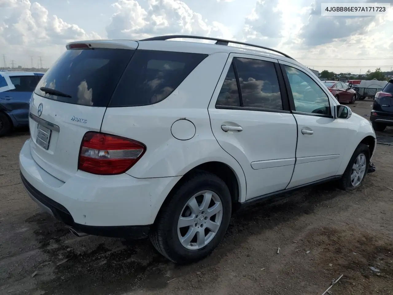 2007 Mercedes-Benz Ml 350 VIN: 4JGBB86E97A171723 Lot: 60644225