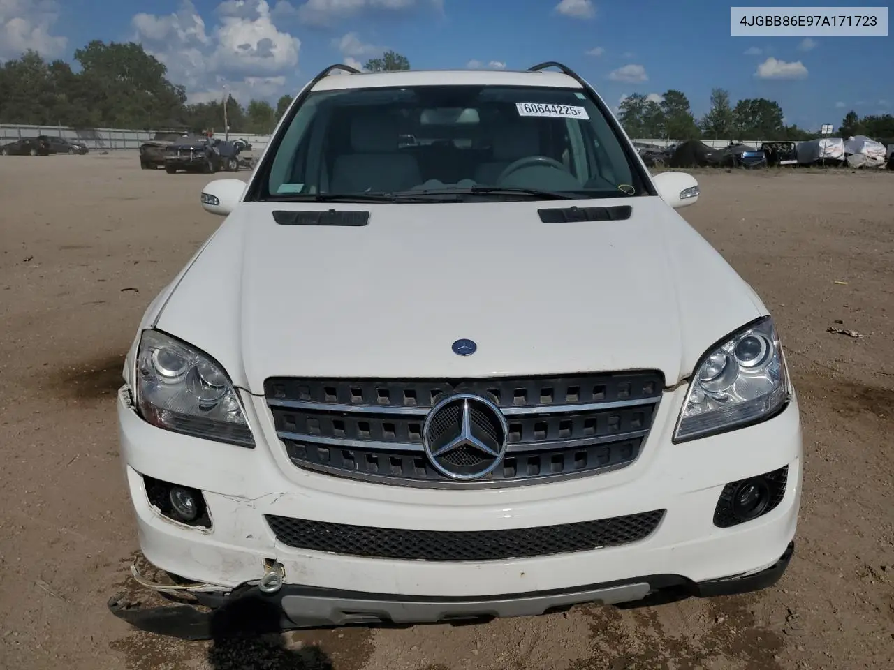 2007 Mercedes-Benz Ml 350 VIN: 4JGBB86E97A171723 Lot: 60644225