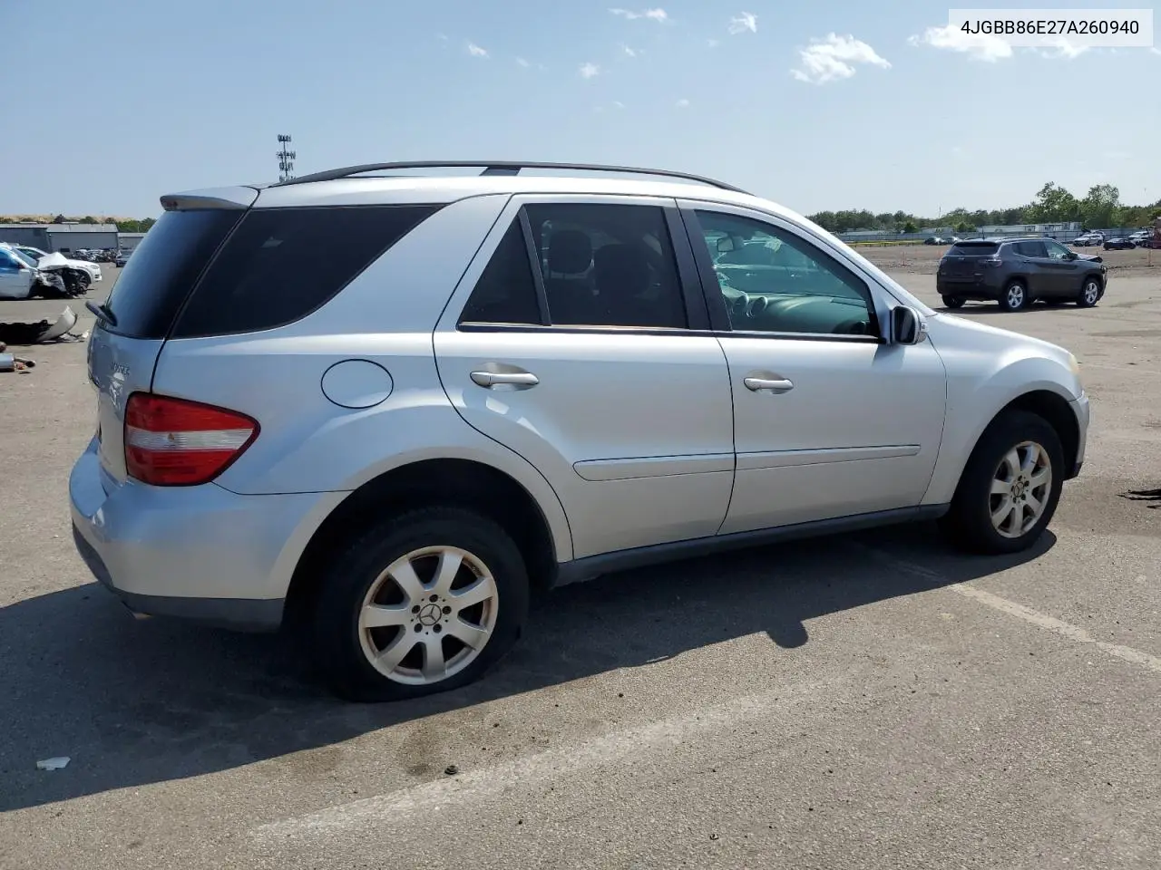 2007 Mercedes-Benz Ml 350 VIN: 4JGBB86E27A260940 Lot: 60740475