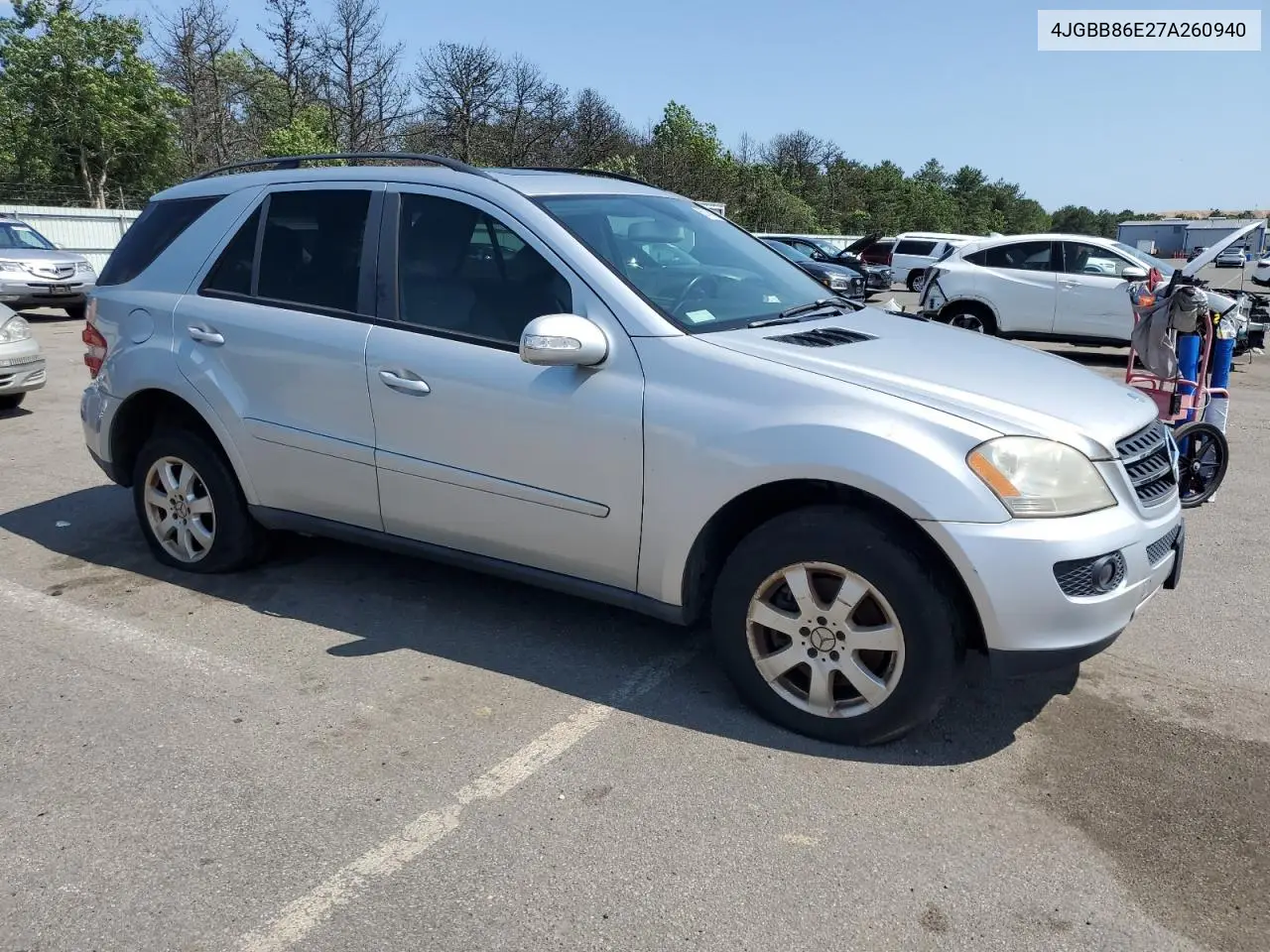 2007 Mercedes-Benz Ml 350 VIN: 4JGBB86E27A260940 Lot: 60740475