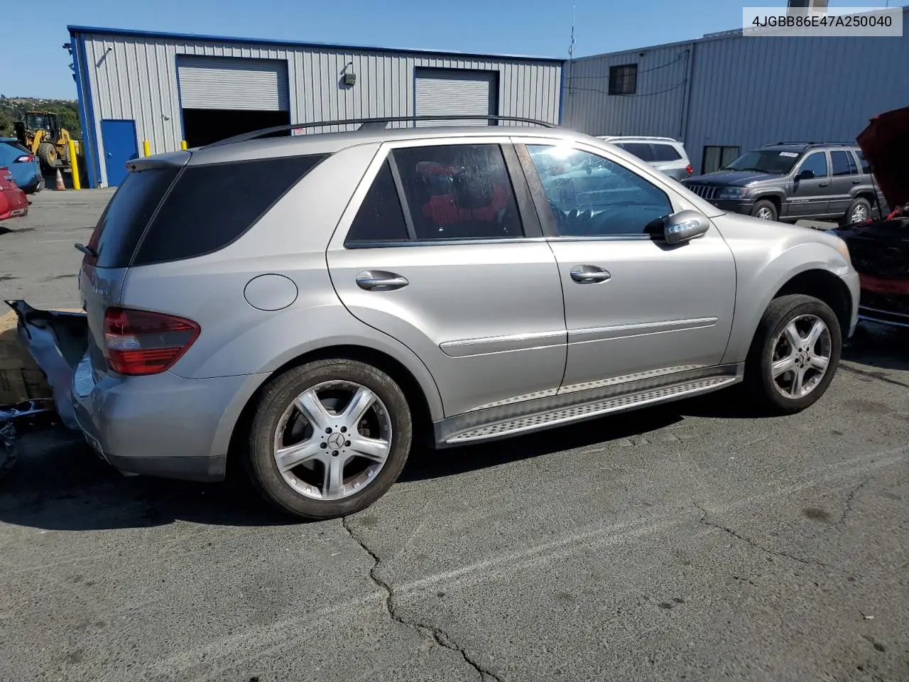 2007 Mercedes-Benz Ml 350 VIN: 4JGBB86E47A250040 Lot: 62275385