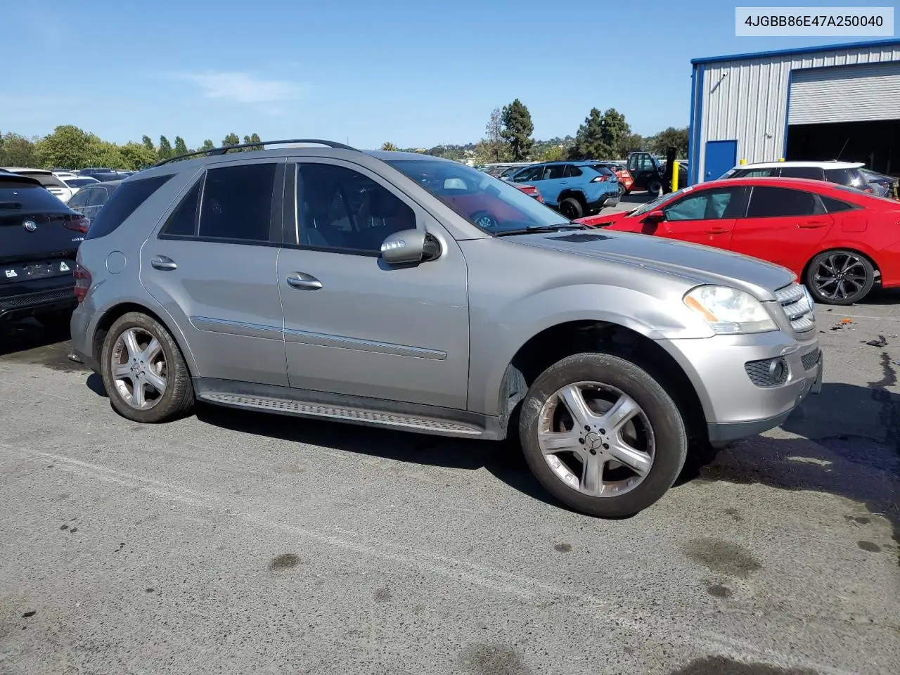 2007 Mercedes-Benz Ml 350 VIN: 4JGBB86E47A250040 Lot: 62275385