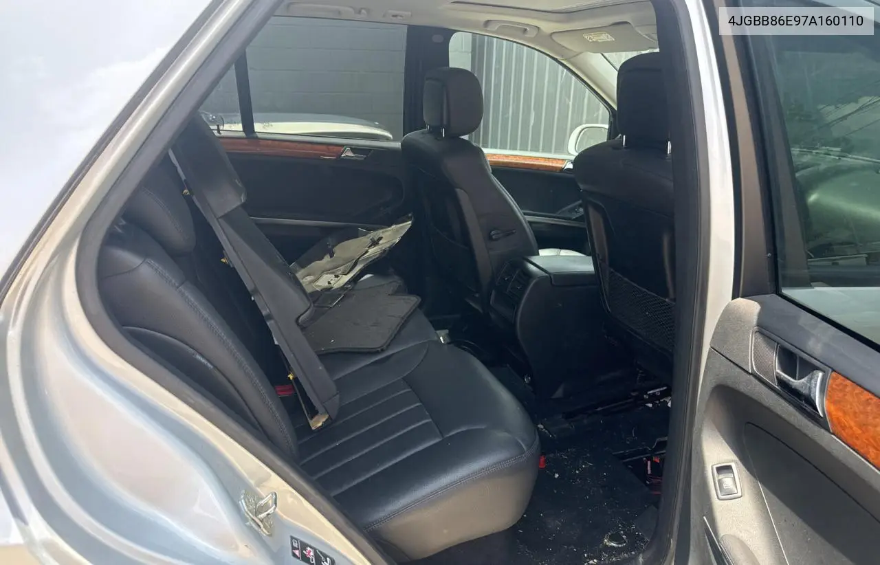 2007 Mercedes-Benz Ml 350 VIN: 4JGBB86E97A160110 Lot: 62529495