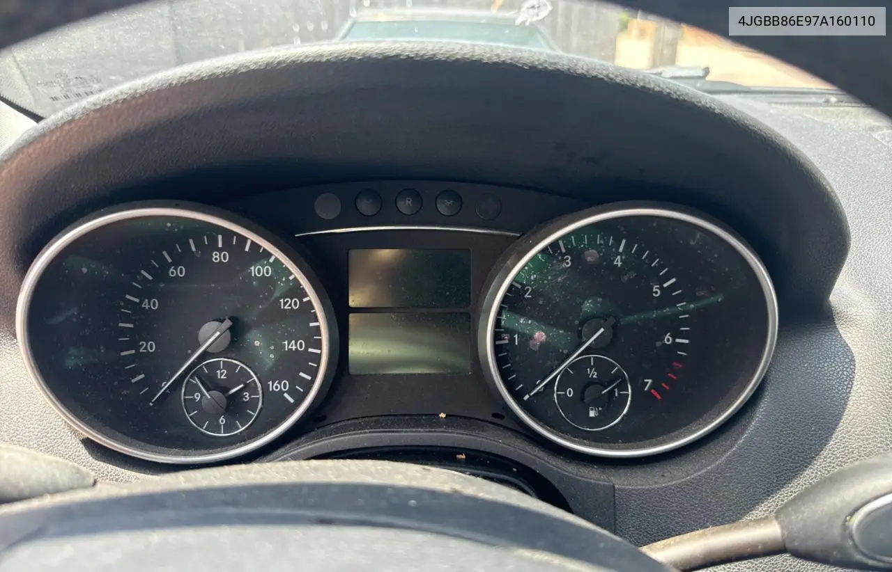 2007 Mercedes-Benz Ml 350 VIN: 4JGBB86E97A160110 Lot: 62529495