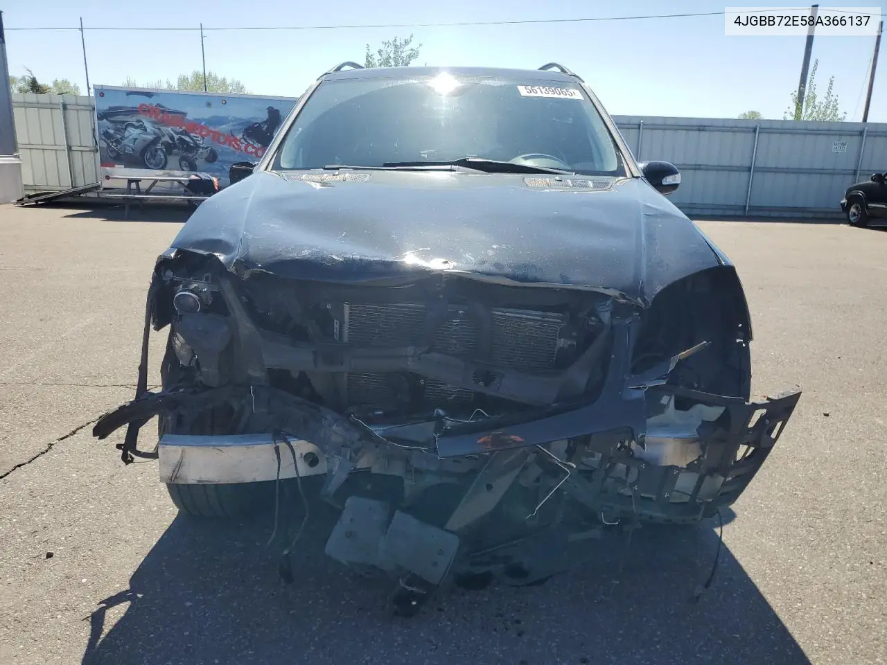 2008 Mercedes-Benz Ml 550 VIN: 4JGBB72E58A366137 Lot: 56139065