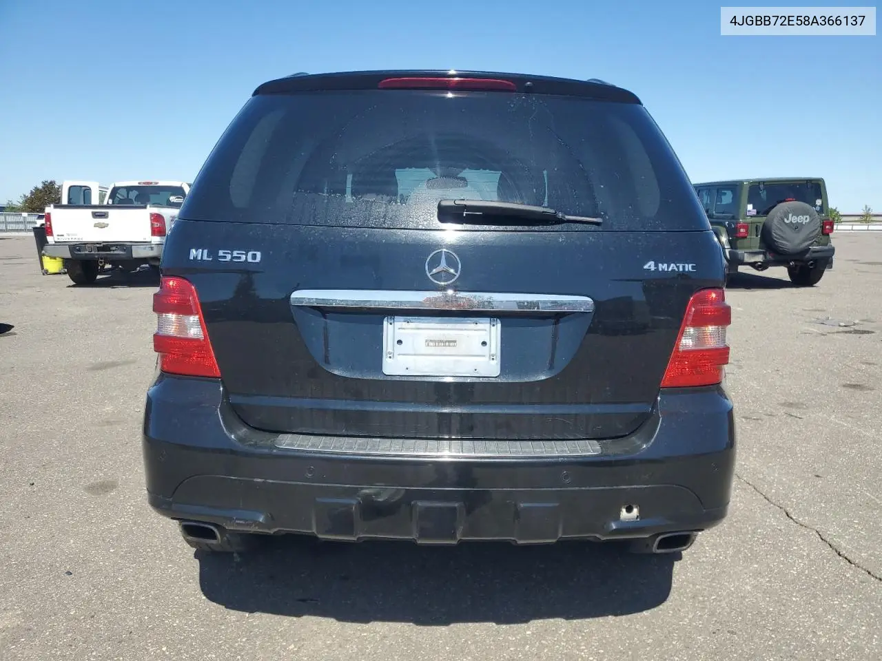 2008 Mercedes-Benz Ml 550 VIN: 4JGBB72E58A366137 Lot: 56139065