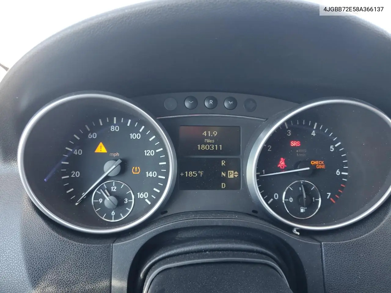 2008 Mercedes-Benz Ml 550 VIN: 4JGBB72E58A366137 Lot: 56139065