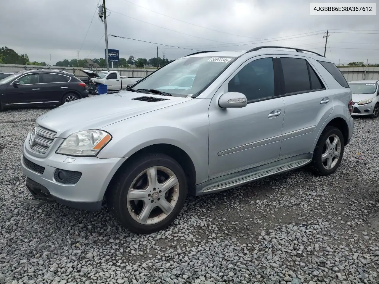 2008 Mercedes-Benz Ml 350 VIN: 4JGBB86E38A367612 Lot: 56941145