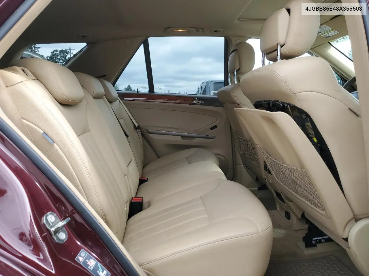2008 Mercedes-Benz Ml 350 VIN: 4JGBB86E48A355503 Lot: 62141575
