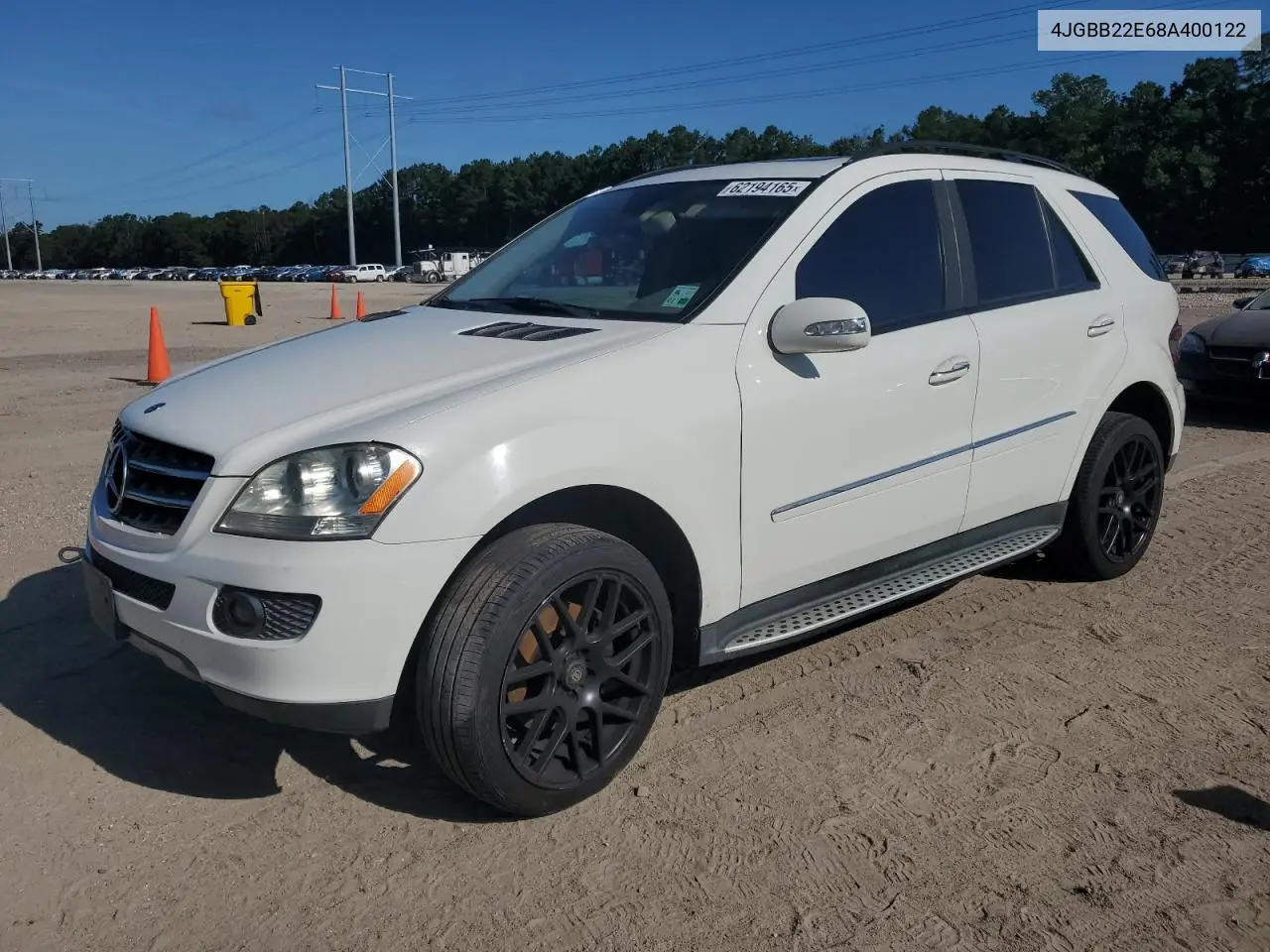 2008 Mercedes-Benz Ml 320 Cdi VIN: 4JGBB22E68A400122 Lot: 62194165