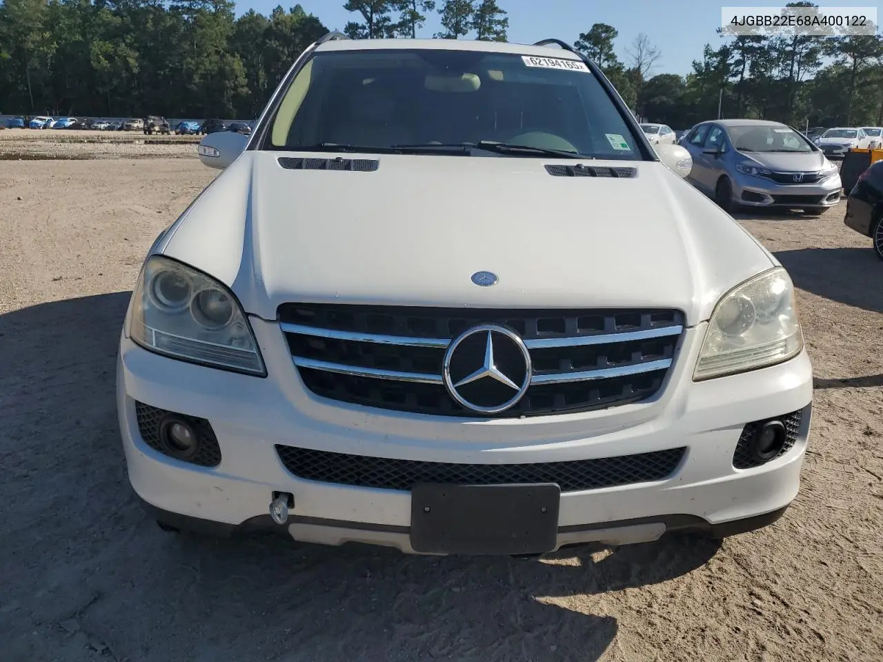 2008 Mercedes-Benz Ml 320 Cdi VIN: 4JGBB22E68A400122 Lot: 62194165