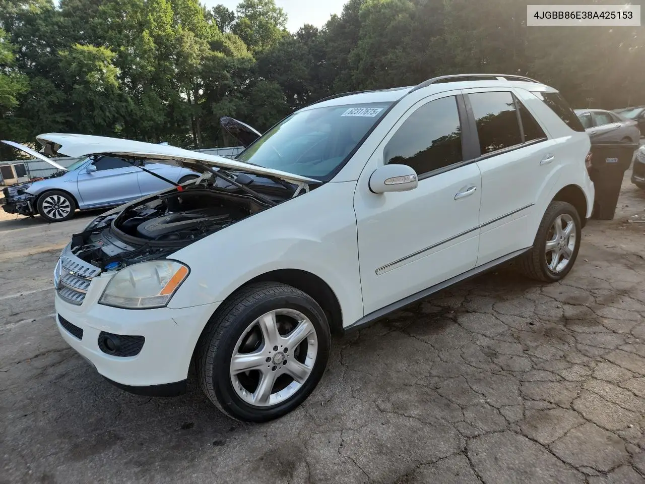 2008 Mercedes-Benz Ml 350 VIN: 4JGBB86E38A425153 Lot: 62317675