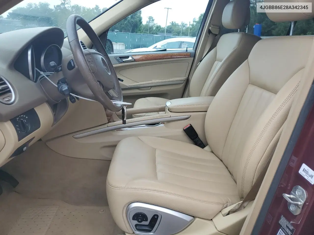 2008 Mercedes-Benz Ml 350 VIN: 4JGBB86E28A342345 Lot: 62947945