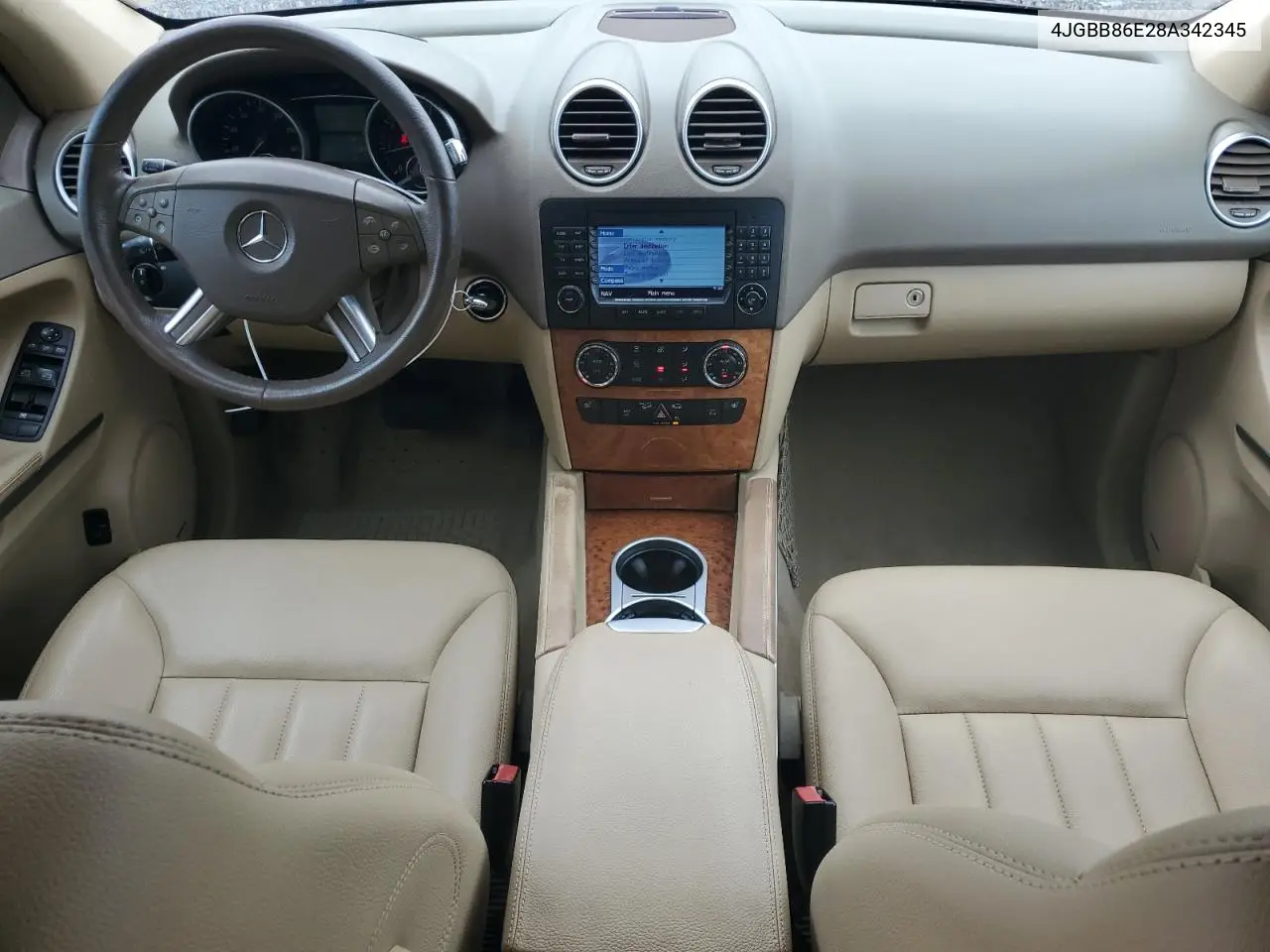 2008 Mercedes-Benz Ml 350 VIN: 4JGBB86E28A342345 Lot: 62947945