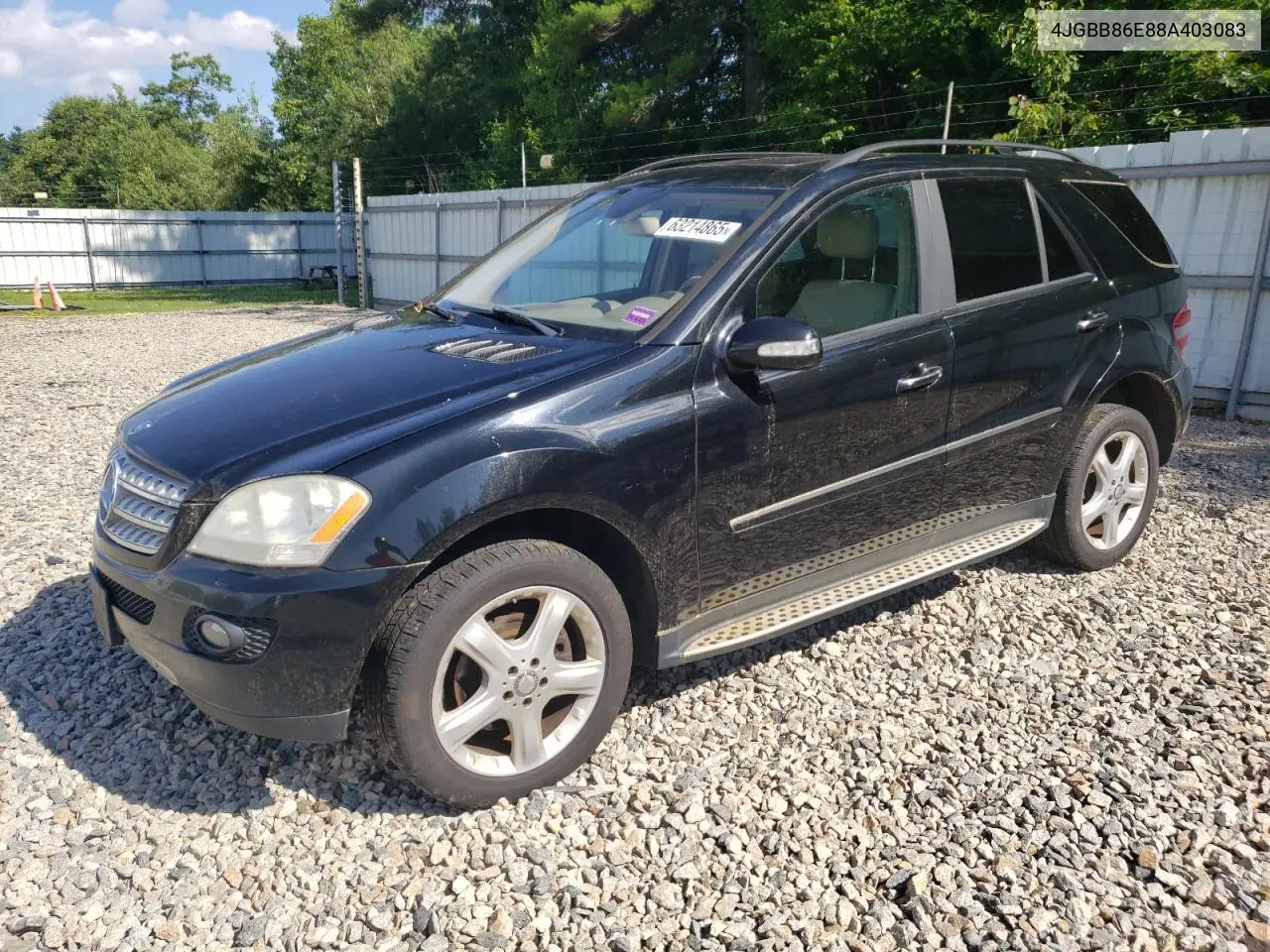 2008 Mercedes-Benz Ml 350 VIN: 4JGBB86E88A403083 Lot: 63214865