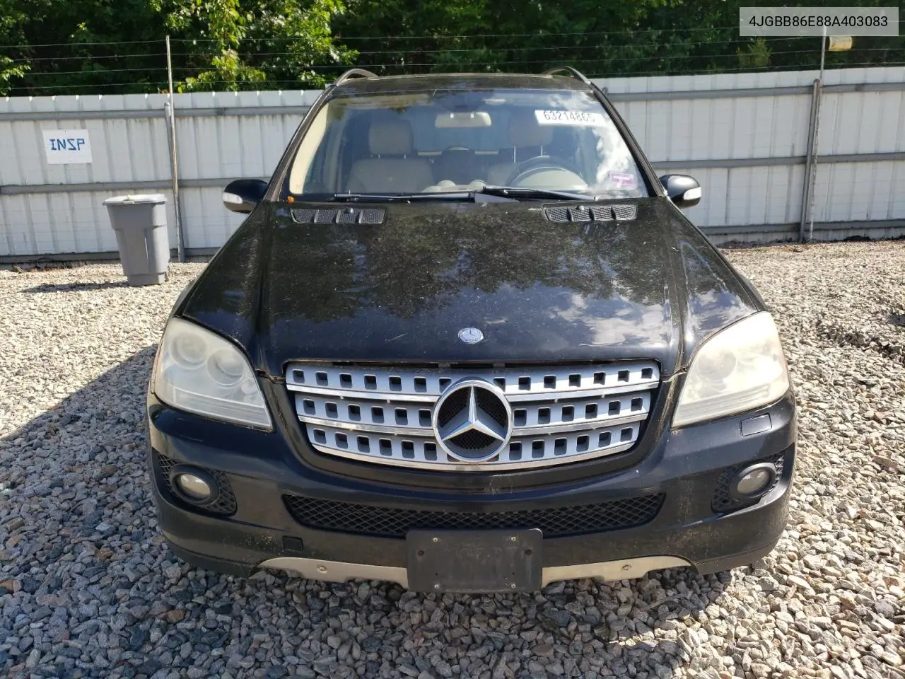 2008 Mercedes-Benz Ml 350 VIN: 4JGBB86E88A403083 Lot: 63214865