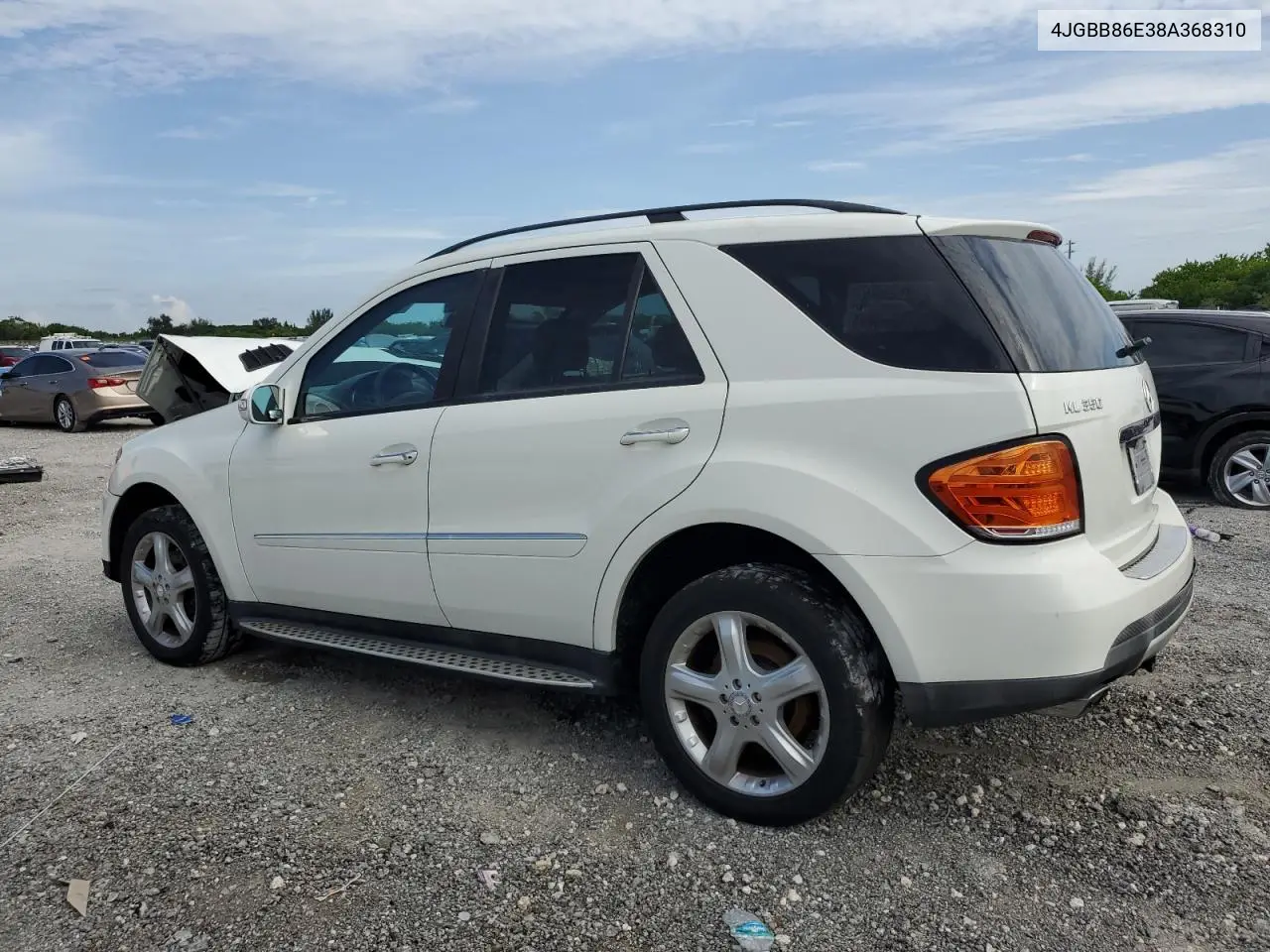 2008 Mercedes-Benz Ml 350 VIN: 4JGBB86E38A368310 Lot: 64737785