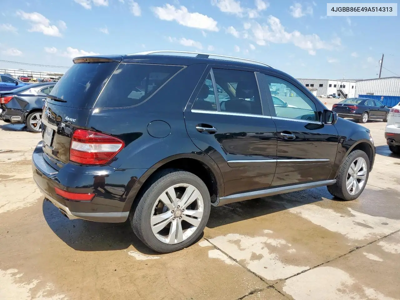 2009 Mercedes-Benz Ml 350 VIN: 4JGBB86E49A514313 Lot: 55292215