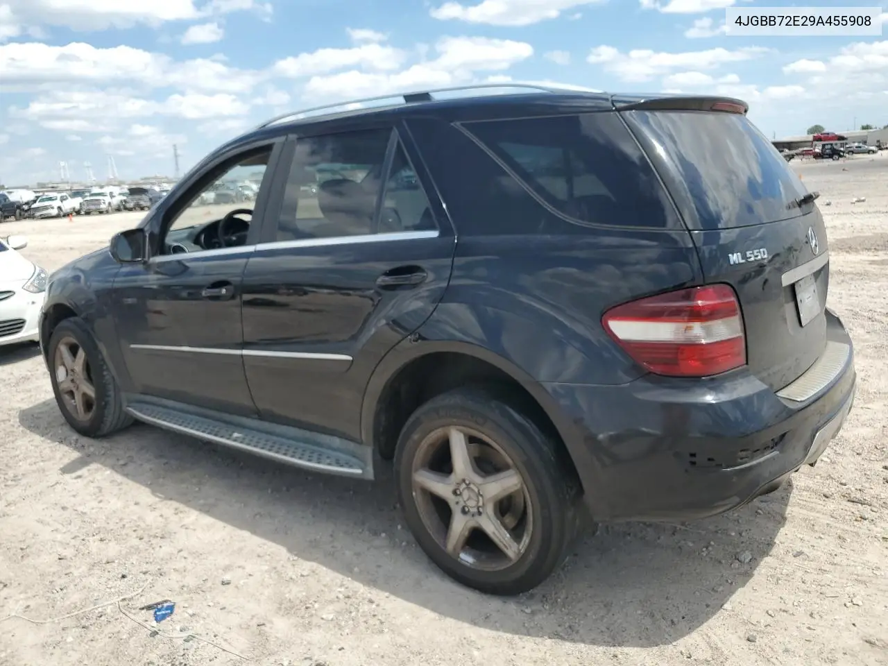 2009 Mercedes-Benz Ml 550 VIN: 4JGBB72E29A455908 Lot: 56920915