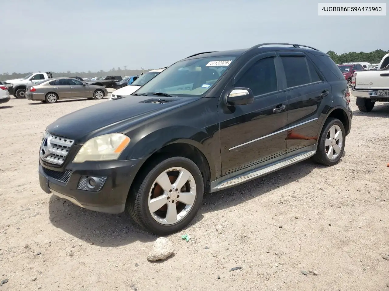 2009 Mercedes-Benz Ml 350 VIN: 4JGBB86E59A475960 Lot: 57132025