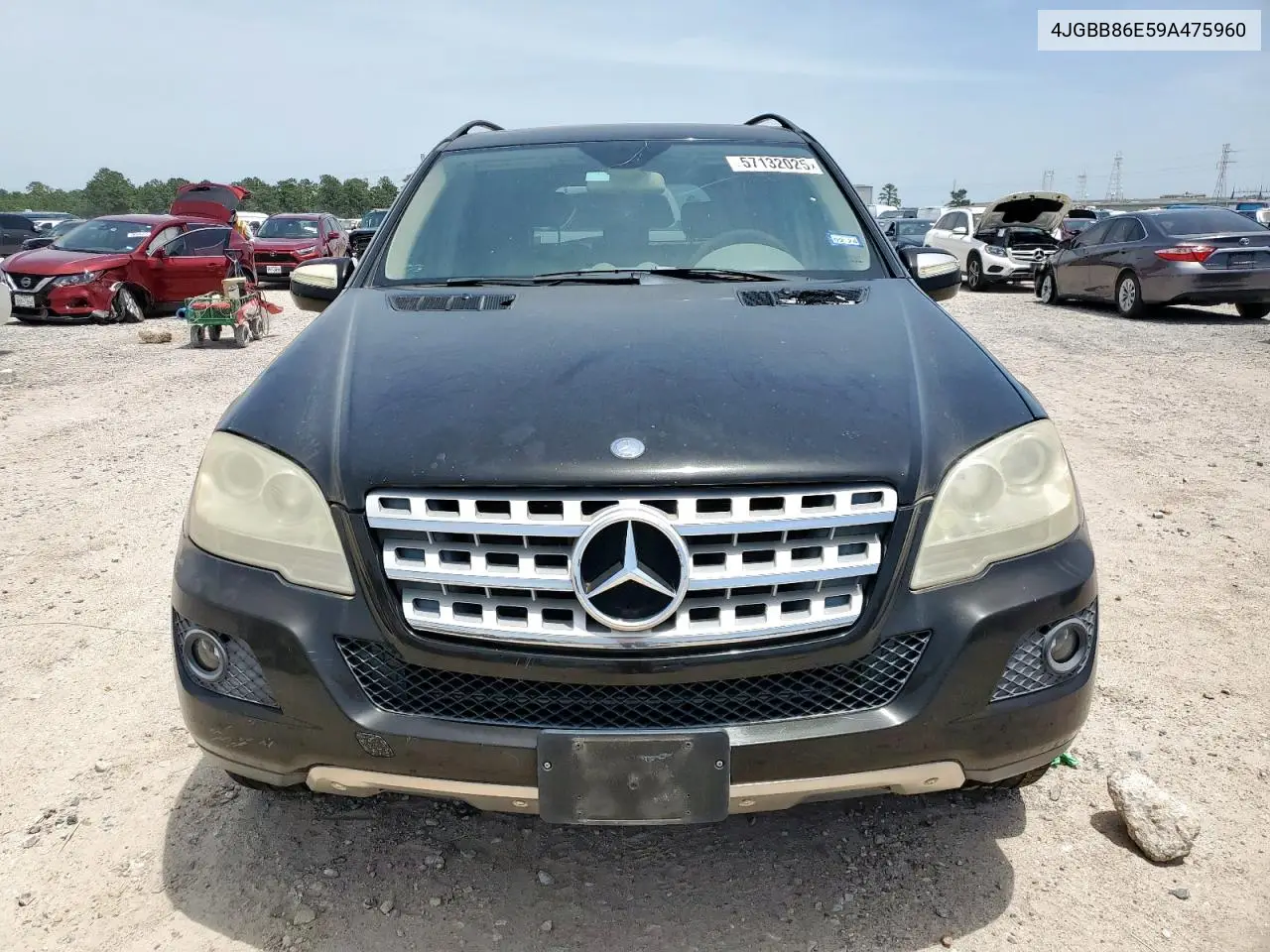 2009 Mercedes-Benz Ml 350 VIN: 4JGBB86E59A475960 Lot: 57132025