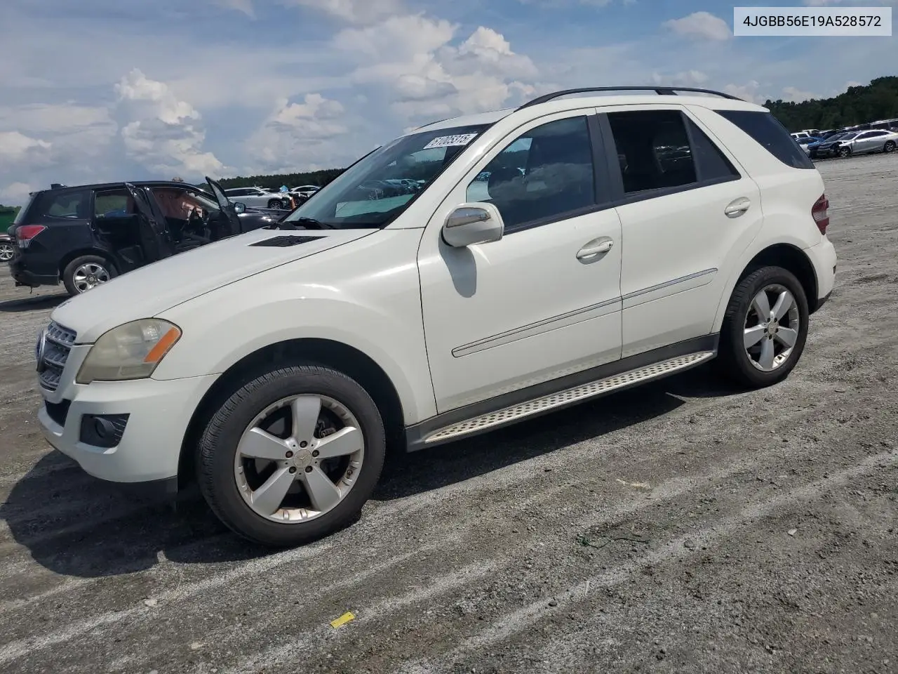 2009 Mercedes-Benz Ml 350 VIN: 4JGBB56E19A528572 Lot: 61005315